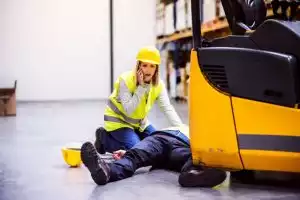Forklift truck accident 